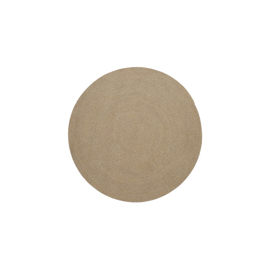  KAVE HOME Tppe Despas udendrs gulvtppe, rund - beige polypropylen (50)