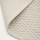 KAVE HOME Mascarell hvitt teppe laget av bomull og polyester 160 x 230 cm