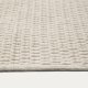 KAVE HOME Mascarell hvitt teppe laget av bomull og polyester 160 x 230 cm