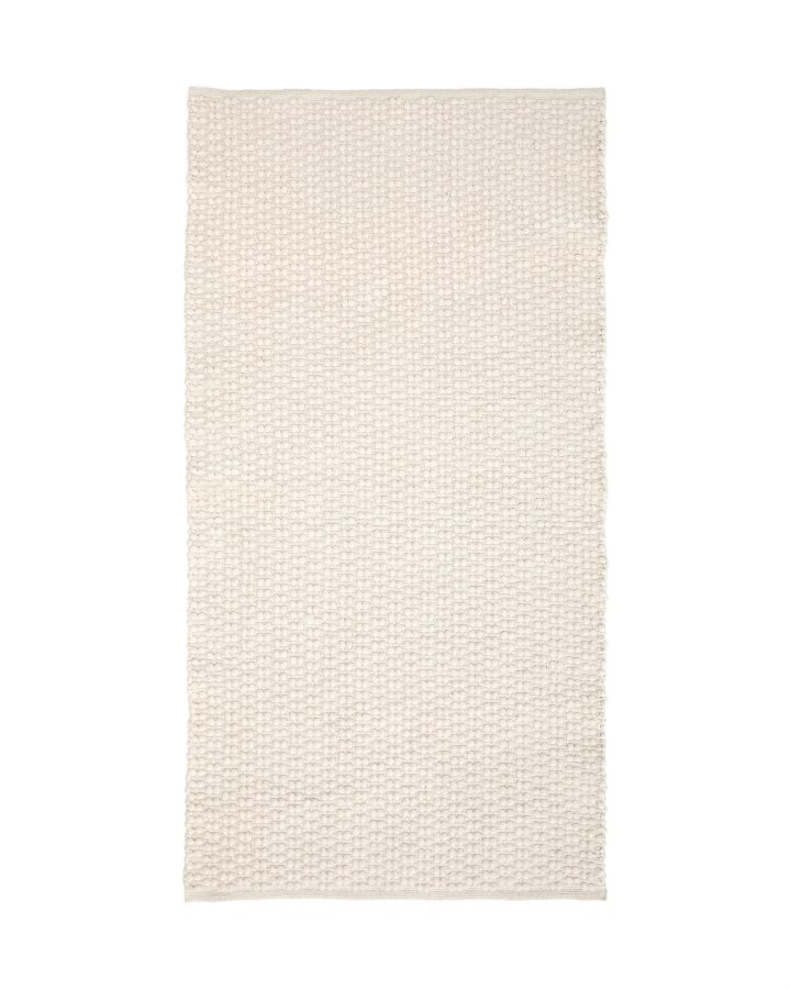 KAVE HOME Mascarell hvitt teppe laget av bomull og polyester 70 x 140 cm