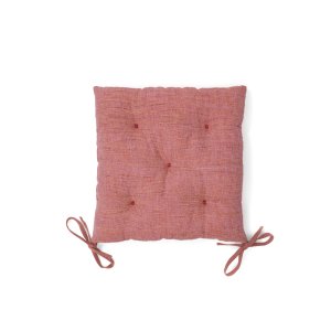 KAVE HOME Aren stolehynde, kvadratisk - pink stof (45x45)