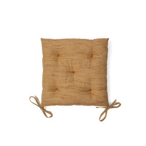 KAVE HOME Aren stolehynde, kvadratisk - sennep stof (45x45)