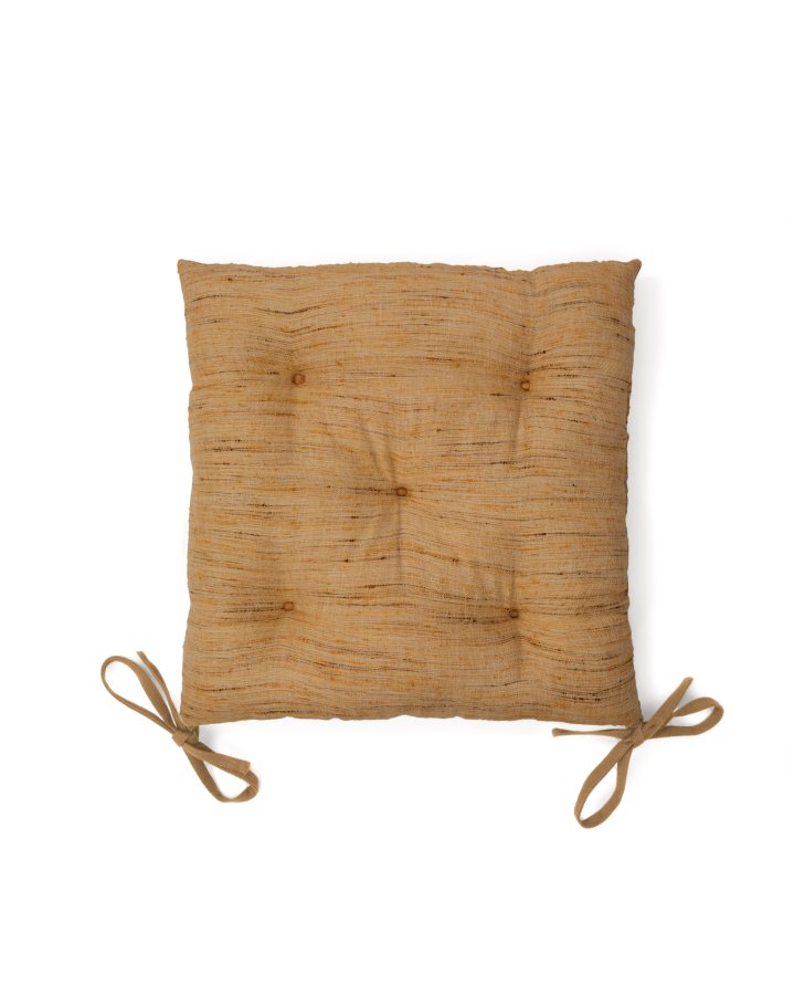 KAVE HOME Aren stolehynde, kvadratisk - sennep stof (45x45)