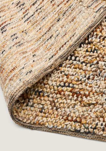 KAVE HOME Elanis gulvt�ppe, rektangul�r - multifarvet boucl&eacute; uld (300x200)