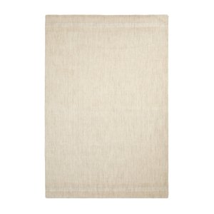 KAVE HOME Dalena gulvt�ppe, rektangul�r - beige stribet jacquard uld (300x200)