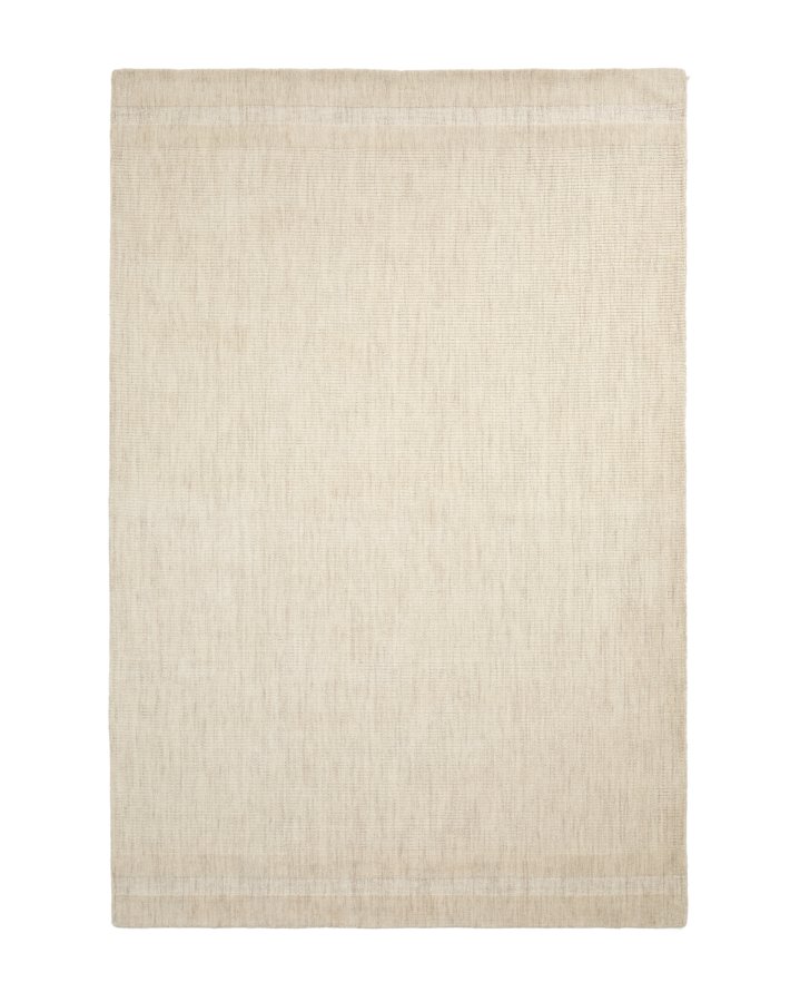 KAVE HOME Dalena gulvt�ppe, rektangul�r - beige stribet jacquard uld (300x200)