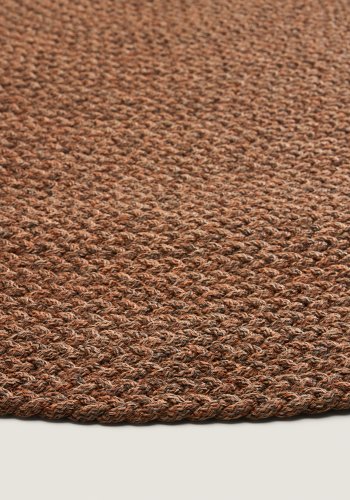  KAVE HOME Despas gulvt�ppe, rund - terrakotta syntetiske fibre (�200)