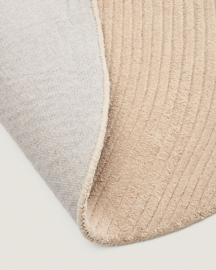 KAVE HOME Domm gulvt�ppe, rund - beige uld (�200)