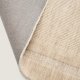 KAVE HOME Dalena gulvt�ppe, rektangul�r - beige stribet jacquard uld (230x160)