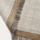 KAVE HOME Brina gulvt�ppe, m. sildebensm�nster, rektangul�r - beige jacquard-uld (230x160)