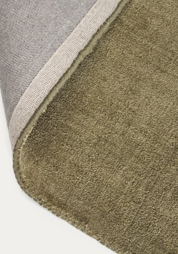 KAVE HOME Empuries l�ber gulvt�ppe, rektangul�r - gr�n syntetiske fibre (200x80)