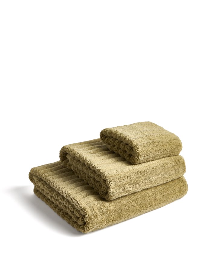 KAVE HOME Navira badeh�ndkl�de, rektangul�r - lysegr�n bomuld (70x140)