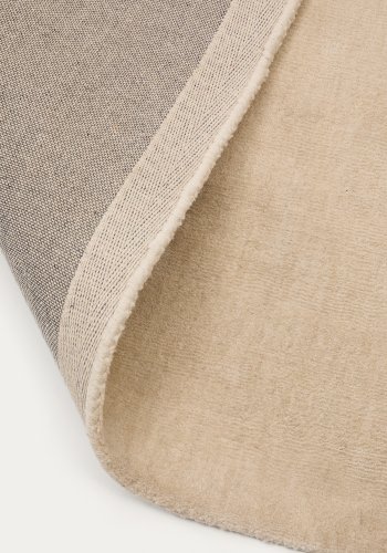 KAVE HOME Empuries-teppe i hvit polyester, 200 x 300 cm