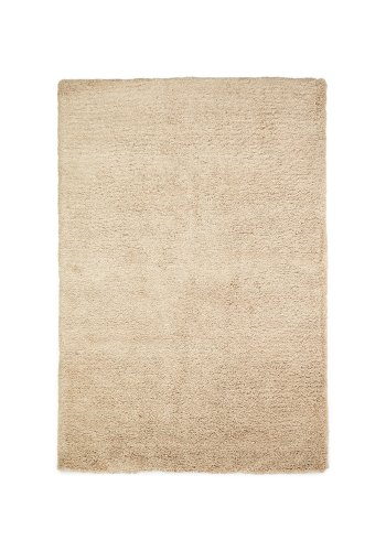 KAVE HOME Neade teppe, bomull og polyester i beige, 200 x 300 cm