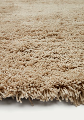 KAVE HOME Neade teppe, bomull og polyester i beige, 200 x 300 cm