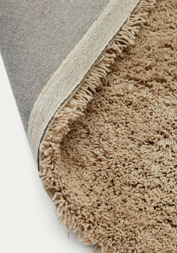 KAVE HOME Neade teppe, bomull og polyester i beige, 200 x 300 cm