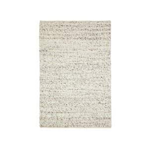 KAVE HOME Manilva-teppe i ull og brun bomull, 200 x 300 cm