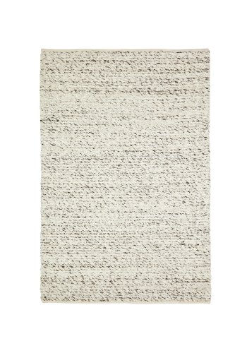 KAVE HOME Manilva-teppe i ull og brun bomull, 200 x 300 cm