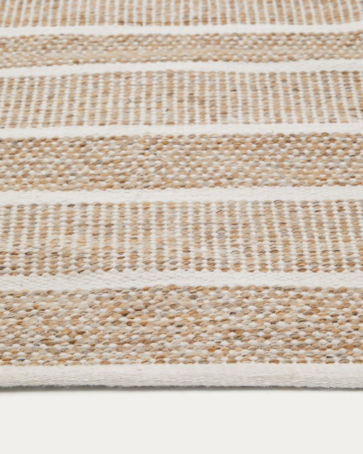 KAVE HOME Desni beige teppe 100 % PET 200 x 300 cm