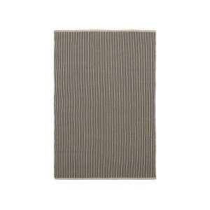 KAVE HOME Satanca beige og svart stripete teppe laget av syntetiske fibre 160 x 230 cm