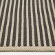 KAVE HOME Satanca beige og svart stripete teppe laget av syntetiske fibre 160 x 230 cm