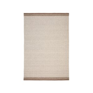 KAVE HOME Nifelia jacquardteppe i beige ull, 160 x 230 cm