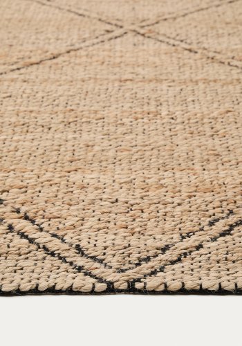 KAVE HOME Vallalta jute teppe, 200 x 300 cm