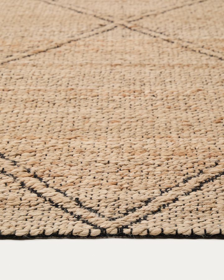 KAVE HOME Vallalta jute teppe, 200 x 300 cm