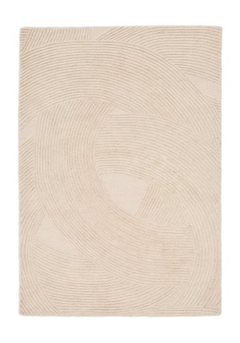 KAVE HOME Domm hvitt ullteppe, 200 x 300 cm