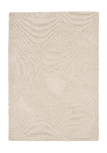 KAVE HOME Domm hvitt ullteppe, 200 x 300 cm