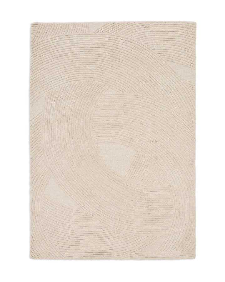 KAVE HOME Domm hvitt ullteppe, 200 x 300 cm