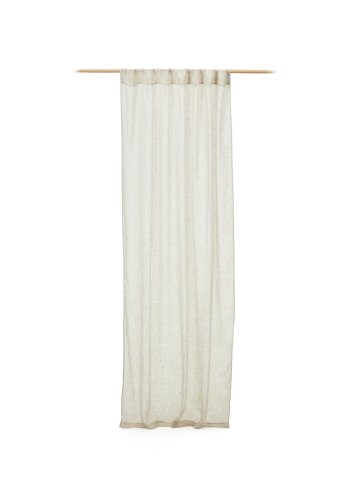 KAVE HOME Mahina gardin - beige bomull (140x260)