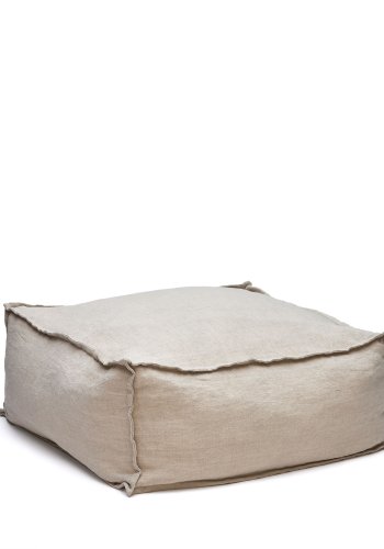 KAVE HOME Forallac puf, kvadratisk - beige h�r (50x50)