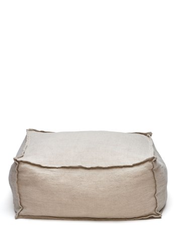 KAVE HOME Forallac puf, kvadratisk - beige h�r (50x50)