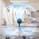 SONGMICS Bordventilator, Stille Ventilator 20 dB, Luftcirkulator LED Display, Fjernbetjening, Effektiv K�ling, 70&deg; Oscillation, 8 Hastigheder, 12 Timer, Bl�ksort XFC001B1EU