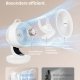 SONGMICS XFC001W1EU Lydl�s bordventilator 20dB med fjernbetjening, kraftfuld luftcirkulator, 70&deg; oscillation, 8 hastigheder, 12 timer, Cloud White