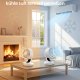 SONGMICS XFC001W1EU Lydl�s bordventilator 20dB med fjernbetjening, kraftfuld luftcirkulator, 70&deg; oscillation, 8 hastigheder, 12 timer, Cloud White