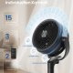 SONGMICS Standerventilator, Lydl�s Ventilator 20 dB med Fjernbetjening, Luftcirkulator med 120&deg; & 135&deg; Oscillation, 15 Hastigheder, 15-timers Timer, 3 Tilstande, H�jdejusterbar, Bl�ksort XFC002B1EU