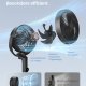 SONGMICS Standerventilator, Lydl�s Ventilator 20 dB med Fjernbetjening, Luftcirkulator med 120&deg; & 135&deg; Oscillation, 15 Hastigheder, 15-timers Timer, 3 Tilstande, H�jdejusterbar, Bl�ksort XFC002B1EU