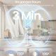 SONGMICS Lydl�s Standerventilator 20 dB, Med Fjernbetjening, Kraftig Luftcirkulator, 120&deg;+135&deg; Oscillation, 15 Hastigheder, 15-timers Timer, 3 Tilstande, Justerbar H�jde, Cloud White XFC002W1EU