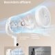SONGMICS Lydl�s Standerventilator 20 dB, Med Fjernbetjening, Kraftig Luftcirkulator, 120&deg;+135&deg; Oscillation, 15 Hastigheder, 15-timers Timer, 3 Tilstande, Justerbar H�jde, Cloud White XFC002W1EU