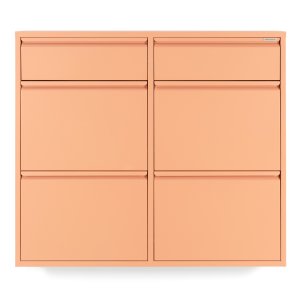 SPINDER DESIGN BILLY 6 skoskab, m. 6 lger - clay terra stl