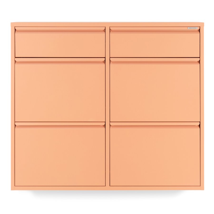 SPINDER DESIGN BILLY 6 skoskap, m. 6 drer - leire terra stl