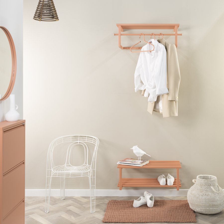 SPINDER DESIGN Rizzoli/Marco Color Edition skohylle, m. 2 hyller - leire terra stl (B:71)