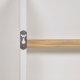 KAVE HOME Gopi vegghylle for barn, rektangulr - hvit MDF og naturlig furu