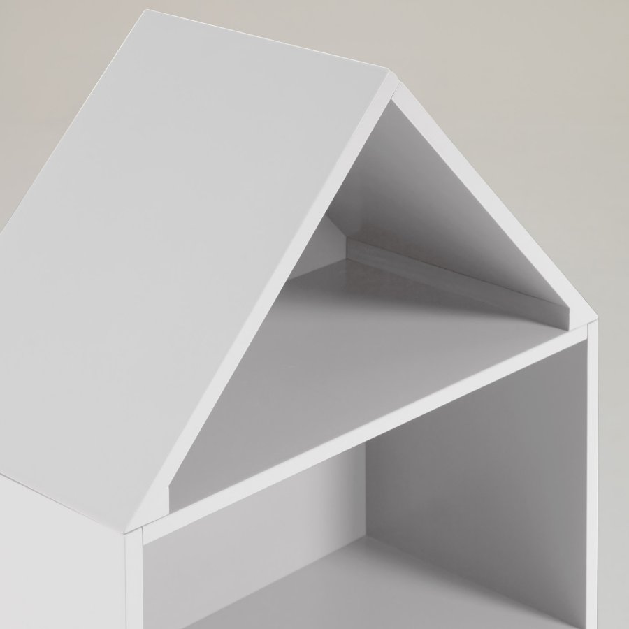 KAVE HOME Celeste barnebokhylle, rektangulr - hvit MDF