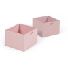 KAVE HOME Nunila skuff til Nunila barnebokhylle - rosa MDF (sett med 2)