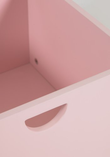 KAVE HOME Nunila skuff til Nunila barnebokhylle - rosa MDF (sett med 2)