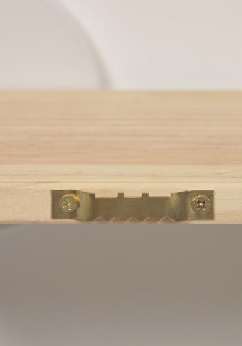 KAVE HOME Diti vegghylle for barn, rektangulr - hvit/turkis MDF og naturlig furu