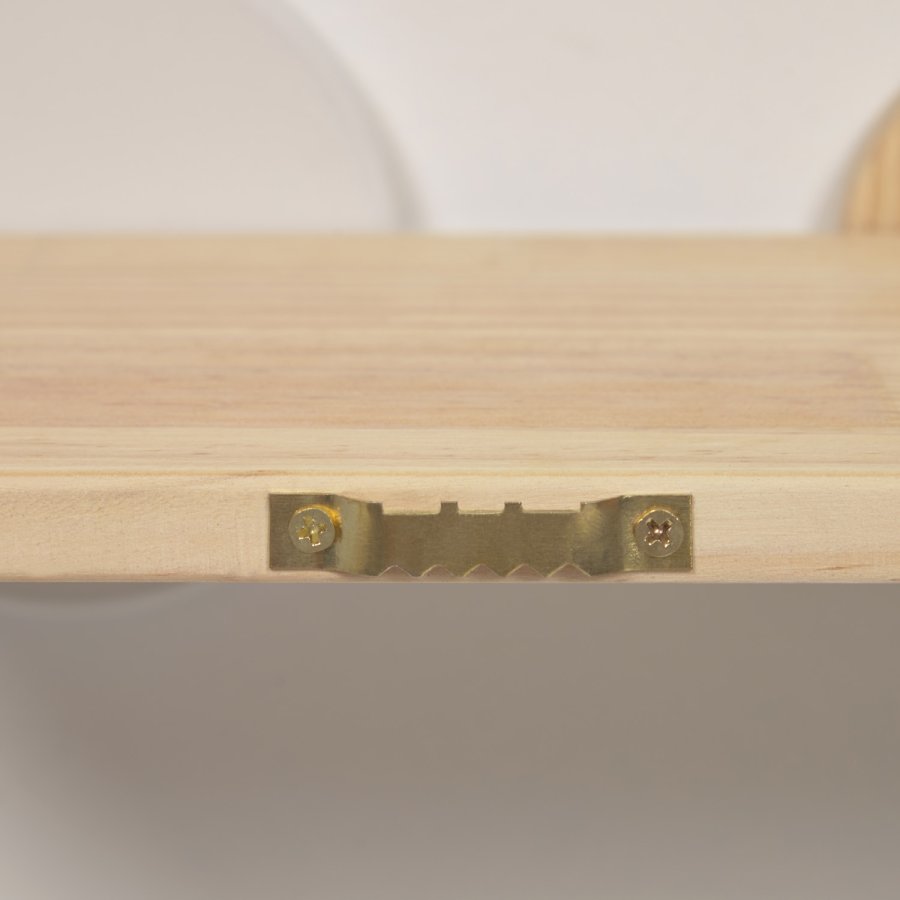 KAVE HOME Diti vegghylle for barn, rektangulr - hvit/turkis MDF og naturlig furu